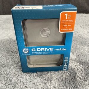 G-Technology 1TB G-Drive Mobile USB Portable External Hard Drive Mac Apple PC